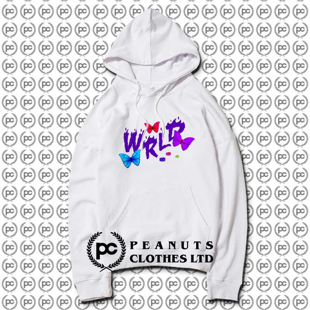 Juice wrld sale butterfly hoodie